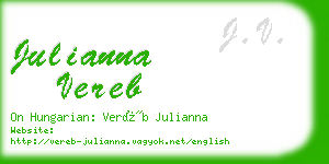 julianna vereb business card